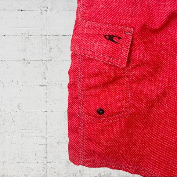 O’Neill Red & Grey Polkadot Surf Swim Board Shorts Size 34 - Picture 4 of 10